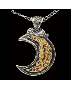 Mond Anhänger Schmuck 50x32mm