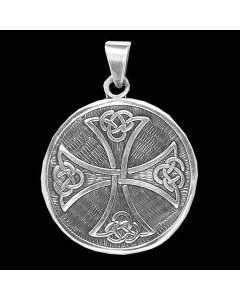 keltisches Knoten-Kreuz Schmuck Anhänger 925er Silber - Kreuze - 34 mm Durchmesser