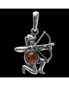 Sternzeichen Schütze Schmuck Anhänger 925er Silber - Zodiac - 29x19mm