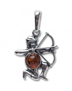 Sternzeichen Schütze Schmuck Anhänger 925er Silber - Zodiac - 29x19mm