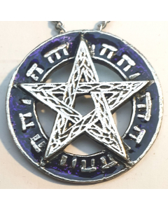 Stonehenge Pentagramm Amulett  Thor Schutzsymbol 925er Silber Talisman 37 mm
