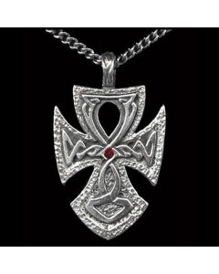 Angelsächsischer Ankh Anhänger Schmuck - Ägyptisch , Ankh , Engel - 45x27mm