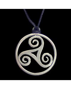 Triskele aus Zinn Anhänger Schmuck - Triskel - Durchmesser 24mm