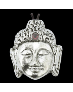 Buddha Kopf Schmuck Anhänger - Buddha - 29x26 mm