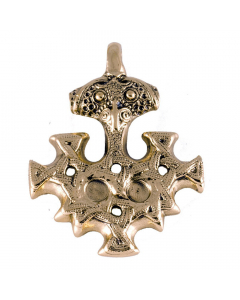 14.95 Hiddensee Kreuz Anhänger Schmuck groß Bronze Mjölnir Thors Hammer Thor 949-VP42B-Hiddensee Halbedelmetall