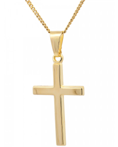 143.95 Anhänger Kreuz mit massiver Goldkette 1,1 mm 333-8 Karat Gold 904-AN77321-333-11-PL Goldketten