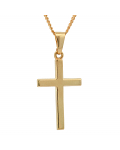 143.95 Anhänger Kreuz mit massiver Goldkette 1,1 mm 333-8 Karat Gold 904-AN77321-333-11-PL Goldketten