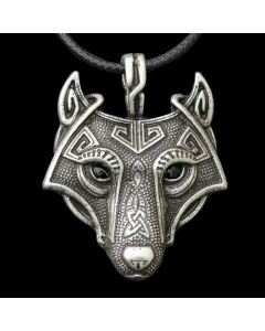 Wikinger Kelten Schmuck Anhänger Zinn Wolf