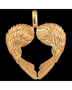 Engelherz Anhänger Bronze Enge Herzl Liebe Schmuck Harmonie