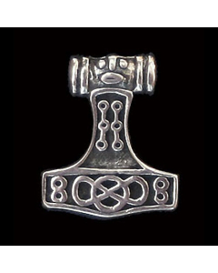 Thors Hammer Mjölnir klein Schmuck Anhänger 925er Silber