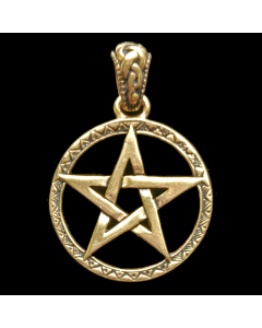 Bronzeanhänger Pentagramm - Pentagramm - 29mm Durchmesser