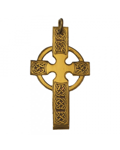 Keltisches Zeremonienkreuz Amulett Messing Kupfer Talisman: 40 mm
