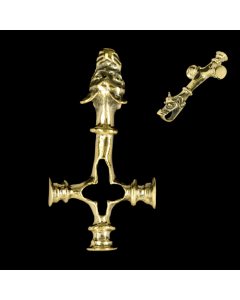 Thor Wolfskreuz mittel Schmuck Anhänger Bronze Wikinger Viking Thorhammer