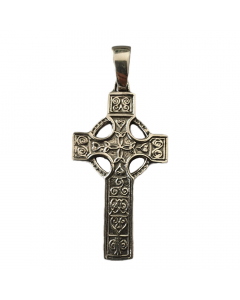 Keltisches Kreuz Schmuck Anhänger 925er Silber 34x18mm
