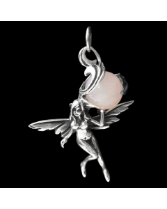 Fee, Elfen Schmuck Anhänger 925er Silber - Elfen Feen - 36x30mm