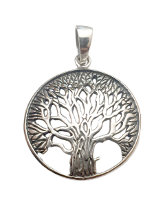 Weltenesche Yggdrasil Schmuck Anhänger 925er Silber Lebensbaum Baum  27 mm