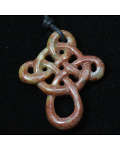 Keltisches Kreuz Speckstein Anhänger handgemacht Schmuck handmade