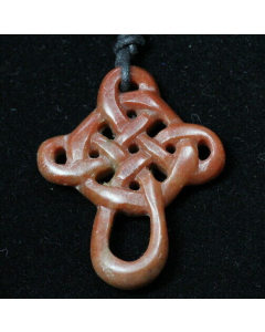 Keltisches Kreuz Speckstein Anhänger handgemacht Schmuck handmade