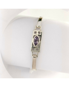 Mackintosh, Armreifen 925er Silber mit Stein Amethyst