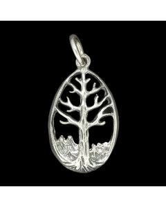 Lebensbaumamulett Schmuck Anhänger 925er Silber - Lebensbaum - 12x23mm
