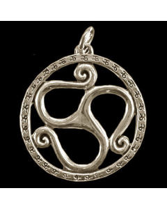 Triskele Schmuck Anhänger 925er Silber - Triskel - 32x36mm