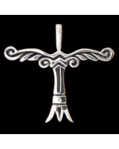 Irminsul-Amulett Schmuck Anhänger groß 925er Silber - Wikinger - 55x50mm