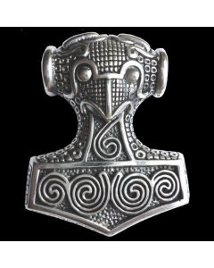 Schonenhammer Schmuck Anhänger 925er Silber - Thorhammer - 38x44mm