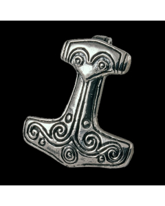 Thorhammer Schmuck Anhänger 925er Silber - Thorhammer - 23x25mm