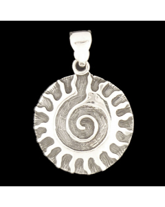 Sonnenamulett Schmuck Anhänger 925er Silber - Sonne - 32x25mm