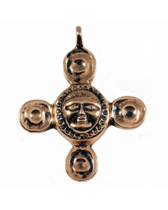 Sonnenamulett Bronze - Sonne - 33x40mm