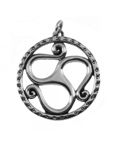 Triskele Schmuck Anhänger 925er Silber - Triskel - 32x36mm