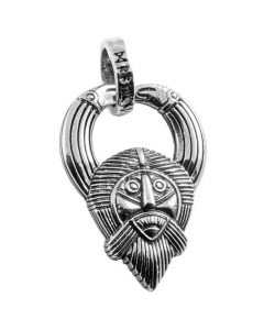 Odin-Anhänger Krieger Gottheit Runen 925 Silber Anhänger Schmuck Wikinger Vikings