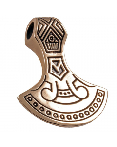 29.95 Axt Amulett Runen Inschrift Bronze Anhänger Schmuck Wikinger Triquetra 949-VP108-Bronze Wikinger Anhänger aus Silber