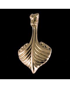 Wikingerschiff Anhänger Schmuck Bronze - Wikinger - 21x37 mm