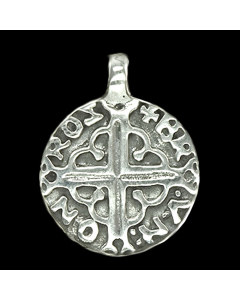 Roskildemünze als Schmuck Anhänger 925er Silber - Wikinger - 21x26mm