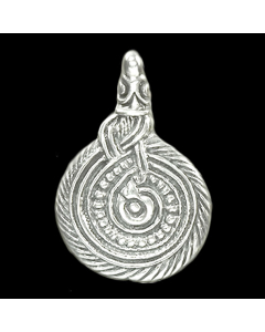 Schlangenamulett Schmuck Anhänger 925er Silber - Wikinger - 20x30mm