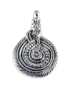 Schlangenamulett Schmuck Anhänger 925er Silber - Wikinger - 20x30mm