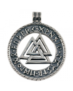 Wotansknoten-Amulett Schmuck Anhänger 925er Silber - Keltische Knoten , Wikinger - ca. 3,5 cm Durchmesser
