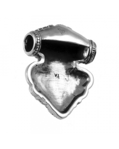 82.95 Rabenkopf Amulett Rabe Schmuck Anhänger Silber Wikinger 2,7 x 3,3 cm 949-VP95-Silber Wikinger Anhänger aus Silber