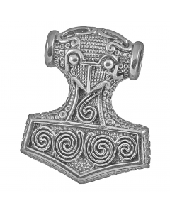 Schonenhammer Schmuck Anhänger 925er Silber - Thorhammer - 38x44mm