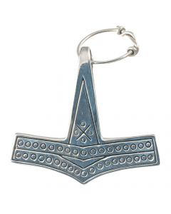 Thorhammer Schmuck Anhänger 925er Silber - Mjölnir - 50x34mm