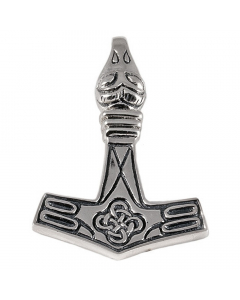 Thorhammer-Adlerkopf Schmuck Anhänger 925er Silber - Thorhammer - 28x42mm