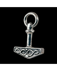 Thorhammer Schmuck Anhänger 925er Silber - Thorhammer - 22x32mm