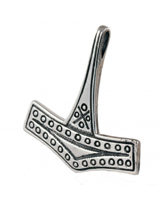 Thors Hammer Schmuck Anhänger 925er Silber - Thorhammer - 34x35mm