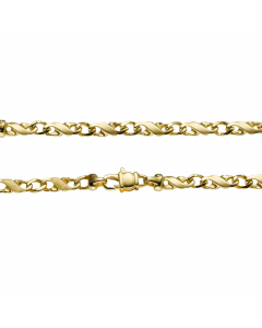 Goldkette Rockwell Kette Halskette Breite 3,5mm - 585-14 Karat Gold Vaterartikel