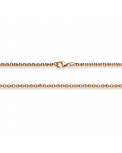 2,8 mm 45 cm 585 - 14 Karat Gold Halskette Ankerkette rund massiv Rotgold hochwertige Goldkette 9,65  g