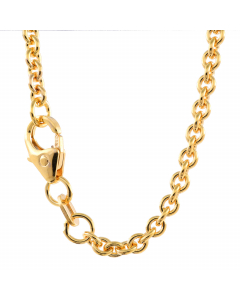 4,6 mm 50 cm 585 - 14 Karat Gold Halskette Ankerkette rund massiv Gold hochwertige Goldkette 30,8 g