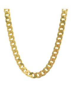 2,5 mm 750 - 18 Karat Gold Halskette Panzerkette 2-seitig diamantiert massiv Gold hochwertige Goldkette - Länge nach Wahl