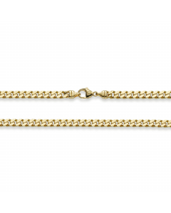 5,0 mm 21 cm 585 - 14 Karat Gold Armkette Panzerkette 4-seitig diamantiert massiv Gold hochwertige Goldkette 18,9 g