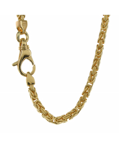 Goldkette Königskette Halskette Breite 2,5 mm massiv 750-18 Karat Gold Vaterartikel